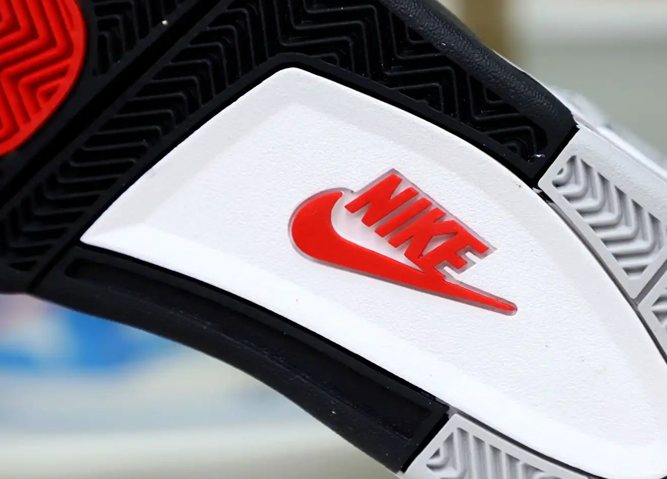 Retro White Jordan 4 Cement Air 0423